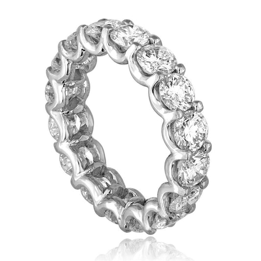 Damen Runder Diamant Eternity Ehering 4,80 Karat Weißgold - harrychadent.ch