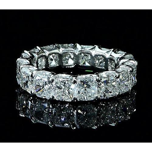 Kissen Diamant Ewigkeit Band 7,50 Karat Weißgold 14K - harrychadent.ch