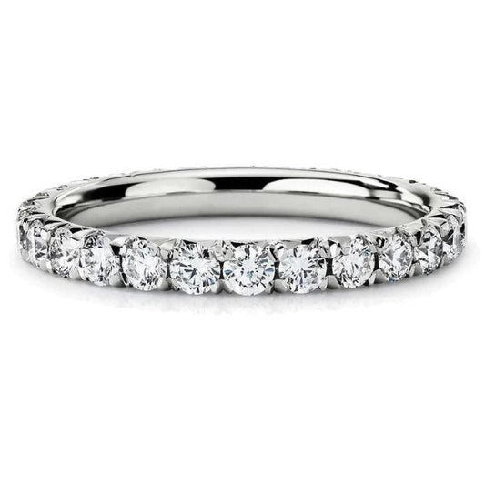 echter round diamant 2.40Karat memoire-ring Vorderansicht