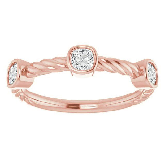 Halbe Ewigkeit Band Kissen alter Bergmann Diamant Lünette Set 4,50 Karat - harrychadent.ch