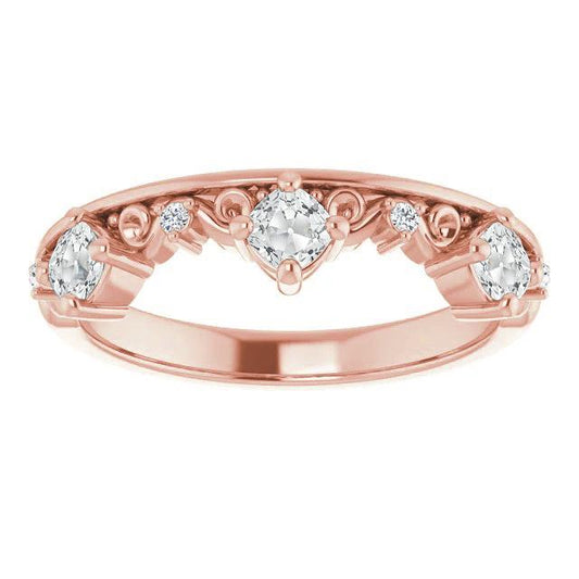 Halbe Ewigkeit Bandkissen alter Bergmann Diamant Vintage-Stil 5 Karat - harrychadent.ch