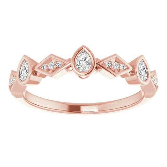 echter round diamant 3Karat memoire-ring Vorderansicht
