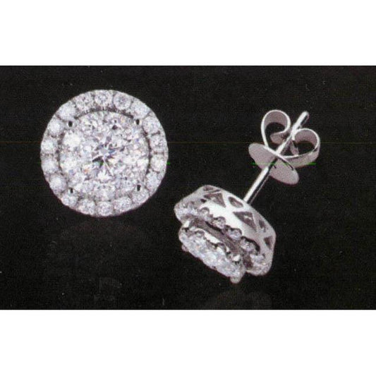 1.40 ct diamant-halo-jackenohrringe