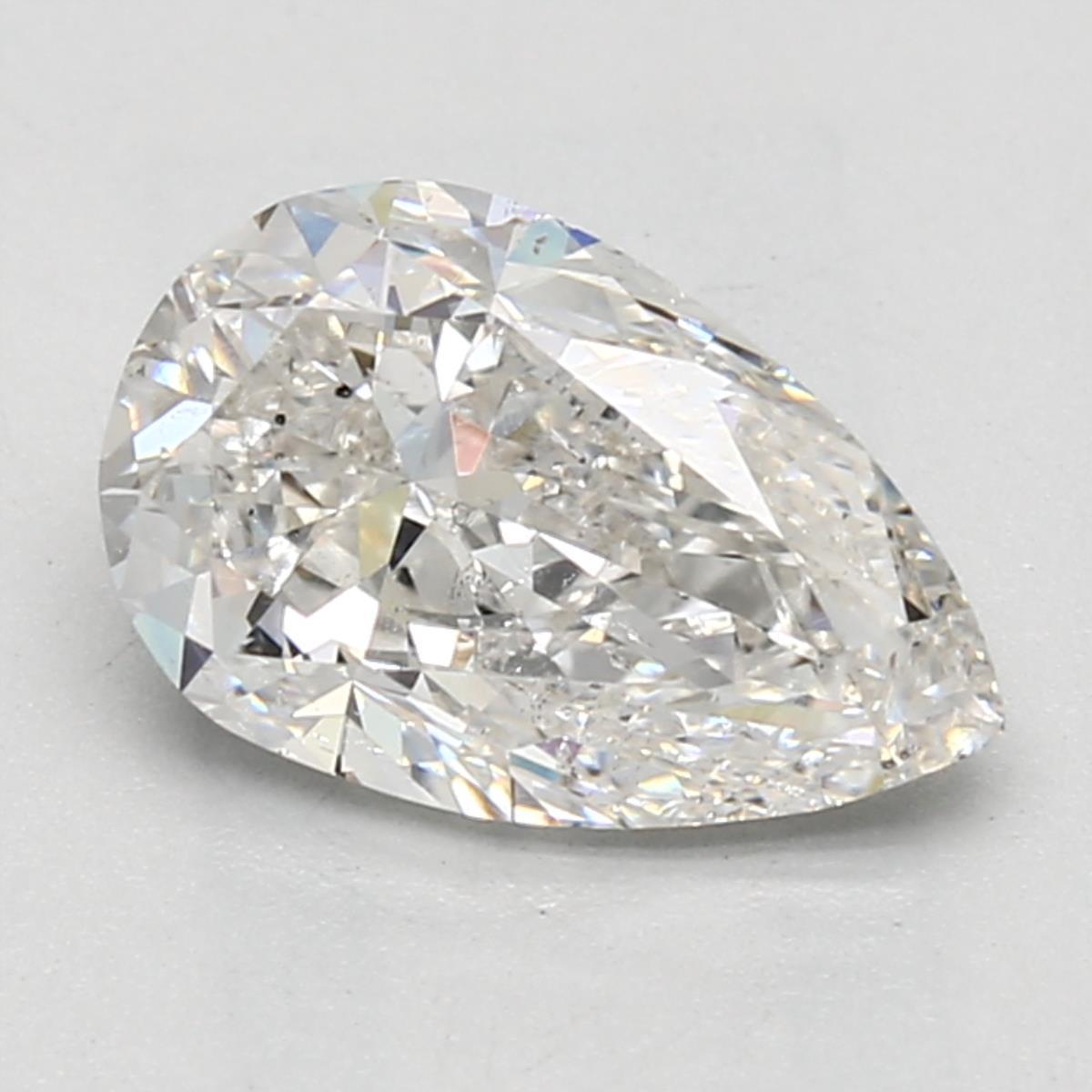 2.50 Karat Diamant Birne Halo Verlobungsring Weißgold 14K