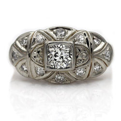 Antiker Halo-Hochzeit Alter Bergmann Diamantring 2.75 Karat