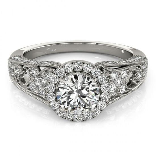 Diamant-Verlobungsring 1,25 Karat Antik-Stil Frauen Schmuck Neu
