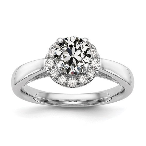 Halo Runden alter Bergmann Diamantring Konischer Schaft Schmuck 2,75 Karat - harrychadent.ch