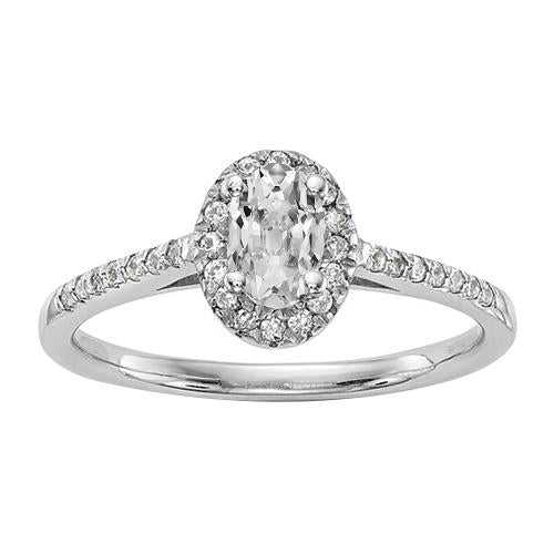 Halo Runden & Oval Old Mine Cut Diamantring mit Akzenten 3,50 Karat - harrychadent.ch