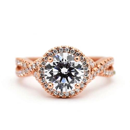 Runder Diamant-Verlobungsring - harrychadent.ch
