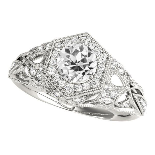 Vintage-Stil rund alter Bergmann Diamant Ehering 3,25 Karat - harrychadent.ch