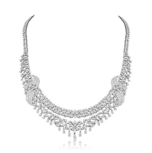 Like La Belle Epoque Jewelry Damen-Halskette mit 78 Karat Diamant im Rundschliff