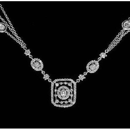 Wie La Belle Epoque Jewelry F Vvs1 Diamant-Damenkette im Brillantschliff