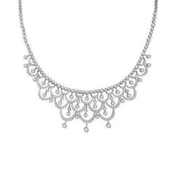 Wie La Belle Epoque Jewelry Kleine Diamant-Halskette im Brillantschliff