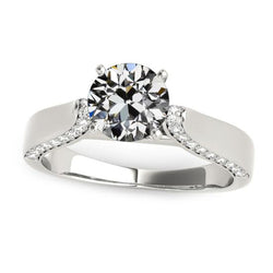 3,75 Karat Jubiläumsring Alter Minenschliff Diamantschmuck 14K Gold