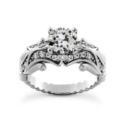 Alter Bergmann Diamant Fancy Ring Antik-Stil 14K Gold 4,50 Karat