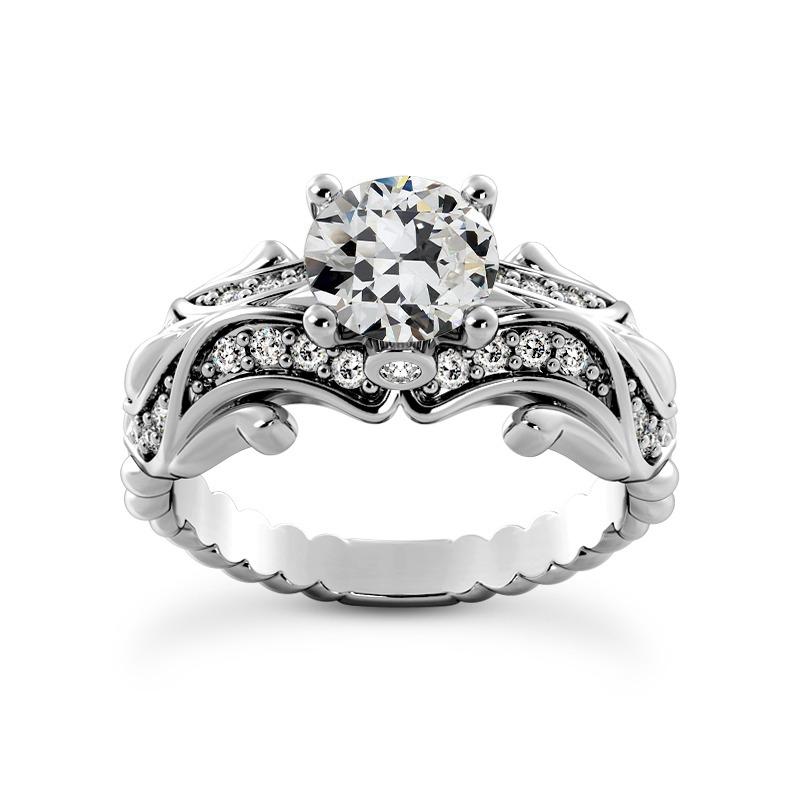 Alter Bergmann Diamant Fancy Ring Antik-Stil 14K Gold 4,50 Karat - harrychadent.ch