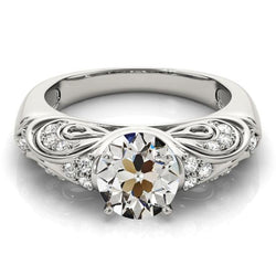 Old Cut Diamant Fancy Ring Vintage-Stil Damen Schmuck 2,75 Karat