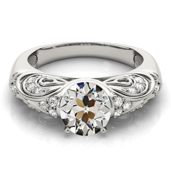 Old Cut Diamant Fancy Ring Vintage-Stil Damen Schmuck 2,75 Karat - harrychadent.ch