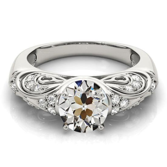 Old Cut Diamant Fancy Ring Vintage-Stil Damen Schmuck 2,75 Karat - harrychadent.ch