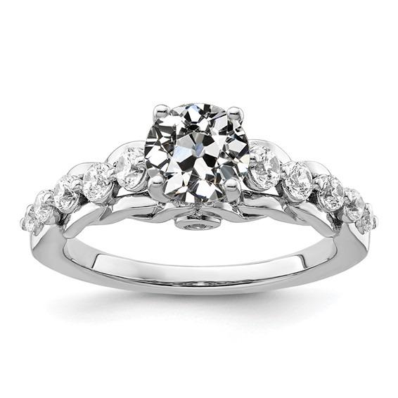 Runder Altschliff Diamant Jubiläumsring 3 Karat Damenschmuck - harrychadent.ch