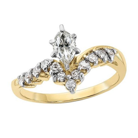 Two Tone Runden & Marquise alter Bergmann Diamant Ring Enhancer 2.50 Karat - harrychadent.ch