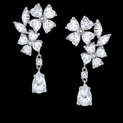 Herz Marquise & Birne Diamanten 2,5 Karat Kronleuchter Diamantohrring