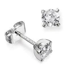 1,75 Karat Funkelnder Diamant-Ohrstecker im Rundschliff Weißgold 14K