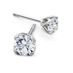 1.50 Carats Diamanten Women Studs Earrings White Gold 14K