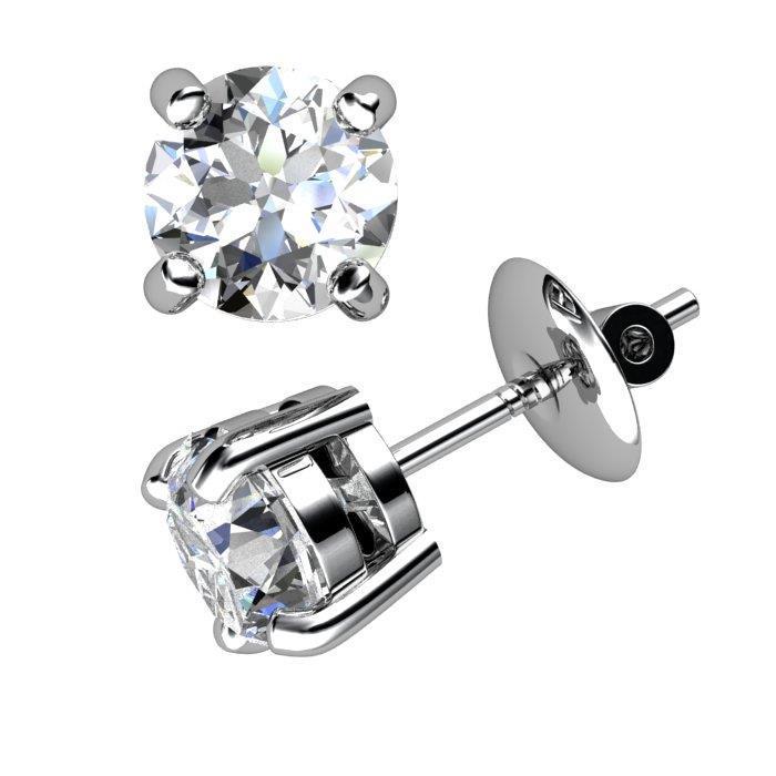 1.90 Karat Ohrstecker Diamant Feiner Ohrring Gold 14K - harrychadent.ch