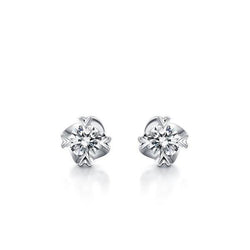 2 Ct Gorgeous Runden Cut Diamants Lady Studs Earrings White Gold