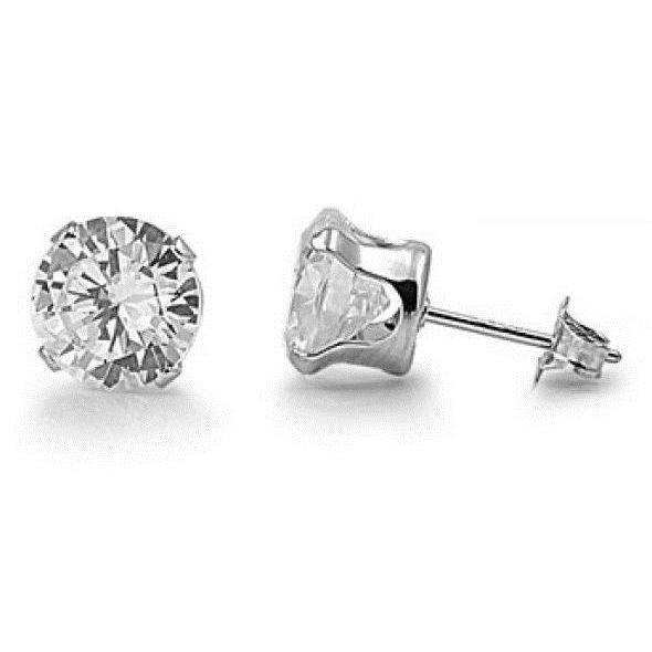 2.00 ct ladies studs earrings runden brilliant cut diamants white gold