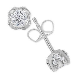 3.20 Ct Gorgeous Runden Cut Diamants Lady Studs Earring White Gold