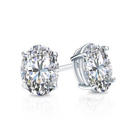 Damen Ohrstecker Oval Diamant Ohrring 1,5 Karat Edelschmuck - harrychadent.ch