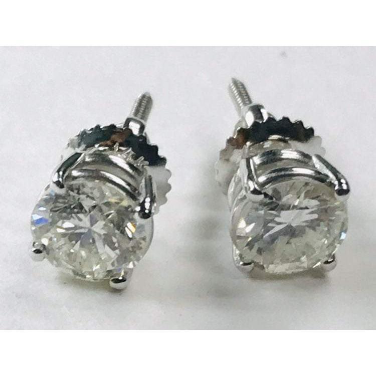 Diamant Ohrstecker 1,80 Karat Weißgold 14K - harrychadent.ch