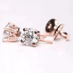 Ohrstecker mit Diamanten aus Roségold 1,60 Karat
