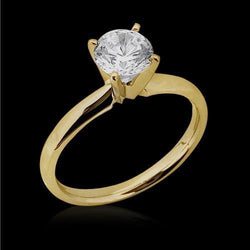 0.50 Karat Diamant-Hochzeits-Solitärring Gelbgold 14K