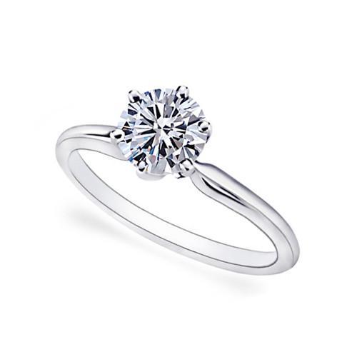 1 karat diamant-solitär-verlobungsring für damen