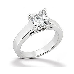 1 Karat Prinzessinnenschnitt Diamant-Verlobungsring Weißgold 14K