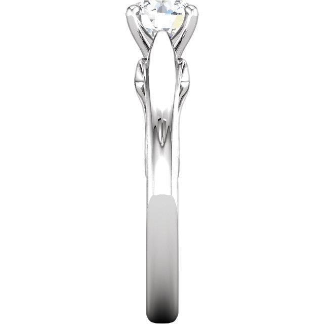 1,51 karat solitärring mit rundem brillantdiamant in krappenfassung