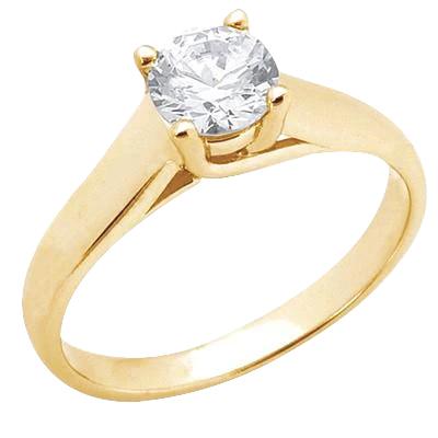 2,01 karat diamant solitär gold gelb ring krappenstil