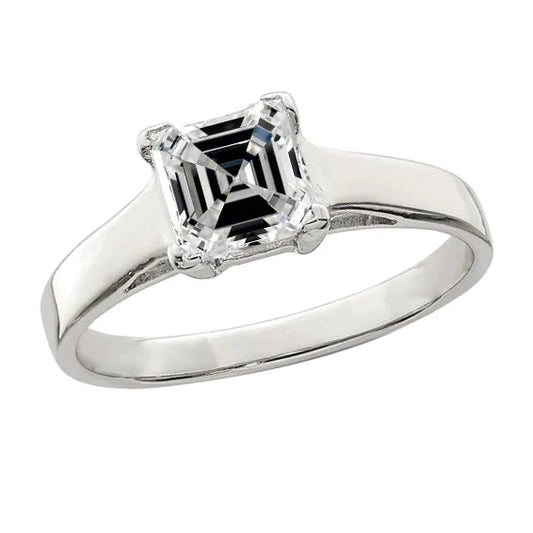 3 Karat Asscher-Diamantring