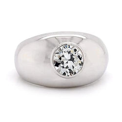 Gold-Solitärring runder alter Bergmann Diamant Lünette Set 1,50 Karat