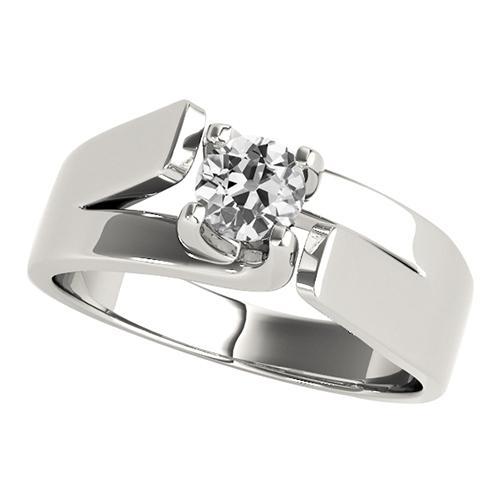 Lady Solitaire Ring Alter Minenschliff Diamant Split Shank 1 Karat - harrychadent.ch