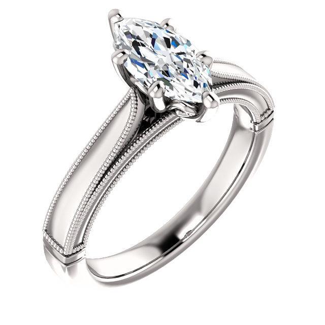 Marquise Solitaire Diamant Vintage-Stil Ring 2 Karat - harrychadent.ch