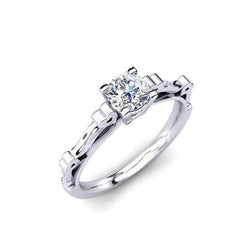Runder Brillantschliff 1,60 Ct Wunderschöner Diamant-Verlobungsring