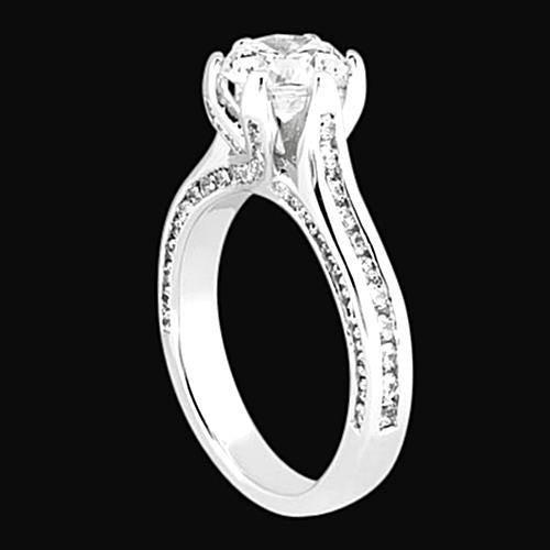 2,26 karat runder diamant verlobungsring frauen goldschmuck