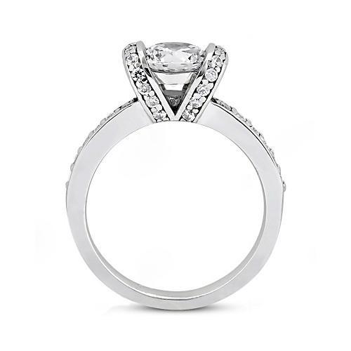 Damen Diamant-Verlobungsring Weißgold 18K 1,41 ct. Neu