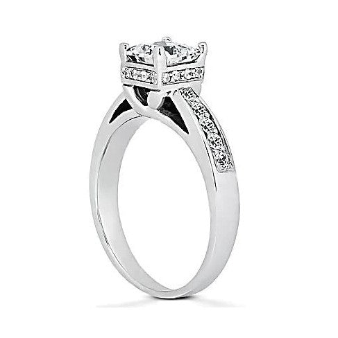 Diamant-Verlobungs-Kathedralen-Fassungs-Ring-Schmucksache neu
