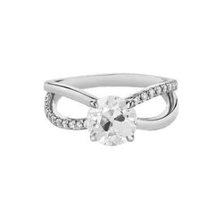Runder Jubiläums-Alter Bergmann-Diamantring mit Akzenten 2,75 Karat
