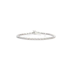 14K Weißgold 9 Karat Rundschliff Natürliche Diamant Tennisarmband Schmuck